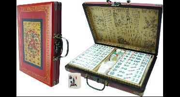 HOT Games Mah-Jong Reis koffer - Chinees gezelschapsspel met 144 tegels