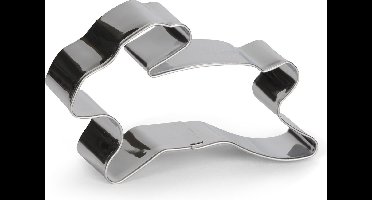 uitsteekvorm Haas 8 cm RVS zilver