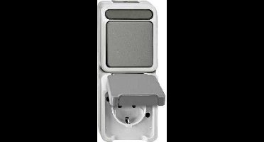 Schneider Electric combinatie Aquastar wissel waterdicht grijs