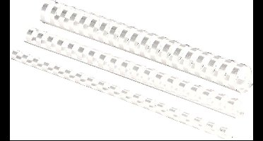 Fellowes bindruggen 25 mm wit, 50 stuks