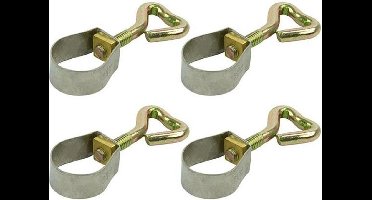 ProPlus Verstelbare stelringen - Ø 21-23 mm - set van 4 - tentaccessoires