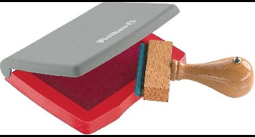 Pelikan stempelkussen - Kunststof - 5x7cm - Rood