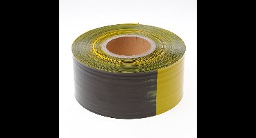 Kelfort afzetlint zwart/geel geblokt 80mm x 500 meter