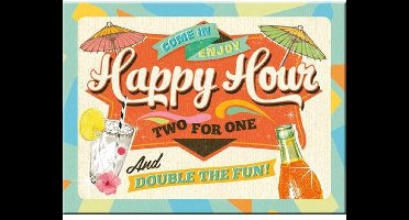 Happy Hour magneet, Metaal