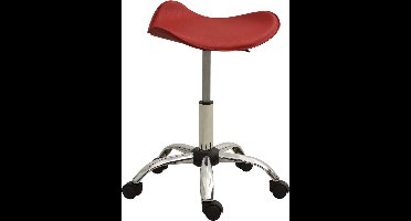 vidaXL - Eetkamerstoel - draaibaar - kunstleer - wijnrood