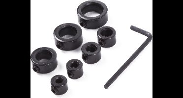 Benson Diepteaanslag ringen - traploos instelbaar - set van 8 - inclusief inbussleutel