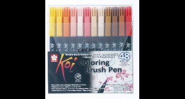 Sakura Koi Coloring Brush Pen set | 48 kleuren