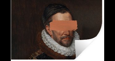 Muurstickers - Sticker Folie - Willem van Oranje - Adriaen Thomasz - Verf - 30x20 cm - Plakfolie - Muurstickers Kinderkamer - Zelfklevend Behang - Zelfklevend behangpapier - Stickerfolie