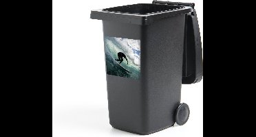 Container sticker Surfer op golfen - 40x40 cm - Kliko sticker