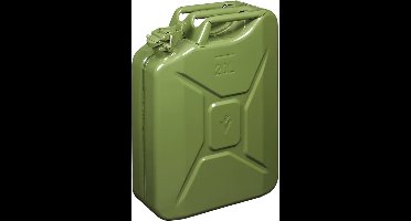 ProPlus Oerdegelijke stalen jerrycan - 20 liter - groen - UN en TÜV/GS goedgekeurd
