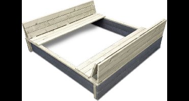 EXIT Aksent Houten Zandbak 136x132cm - Zandbak voor Buiten - Kinderzandbak - FSC Hout - Tuin