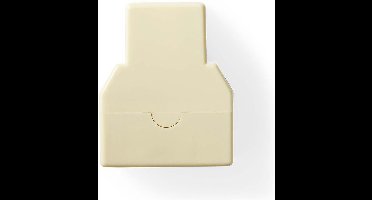 Nedis Telecom-Netwerksplitter - RJ11 Female - 2x RJ11 (4/6) Female - Vernikkeld - Ivoor - ABS - Envelop