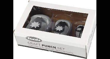 Ponsen set, grafische ster, afm 25+50+75 mm, 3 stuk/ 1 doos