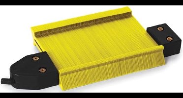 Toolland Handige contourmal met vergrendeling, 4 cm diepte, snel profielen aanpassen en nauwkeurige profielaftekening, 20.5 cm breedte