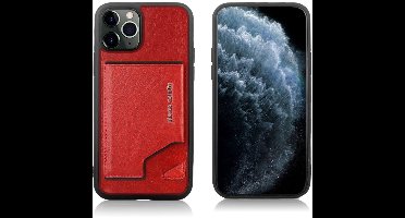 Pierre Cardin Premium Leerhoesje voor Apple iPhone 11 Pro Max - Rood - Bescherm je Telefoon