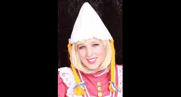 Boerinnenkap met oranje vlechten