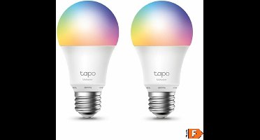 Tapo L530E Slimme Ledlamp E27- Grote Fitting- Wit & Kleur- WiFi- 2 pack