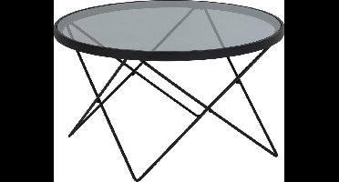 Sohome Ronde Salontafel Klye Glas 80cm - zwart