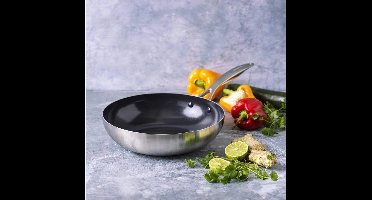 GreenPan Geneva - tri-ply - wok 28 cm - PFAS-vrij