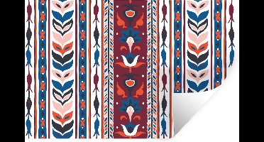 Muurstickers - Sticker Folie - Bloemen - Patronen - Planten - Abstract - Minimalisme - 30x20 cm - Plakfolie - Muurstickers Kinderkamer - Zelfklevend Behang - Zelfklevend behangpapier - Stickerfolie