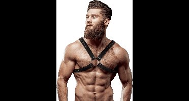 FETISH SUBMISSIVE ATTITUDE | Fetish Submissive Attitude - Eco Leather Crossed Chest Strap Harness Men