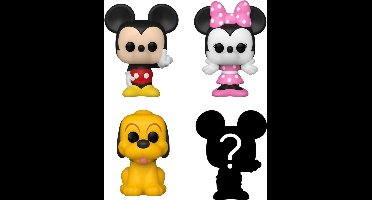 Funko Mickey Minnie Pluto and mystery chase - Funko Bitty Pop! - Disney Classics Figuur - 2cm - 4 Pack