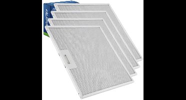 4x Metaalfilter voor Zanussi 50268967002 320x320x8mm