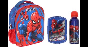 Spiderman schoolset; rugzak en lunchset