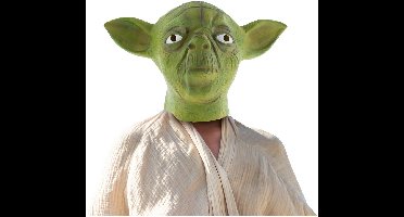 Star Wars Yoda masker van latex - groen - verkleedmasker - carnaval - volwassenen
