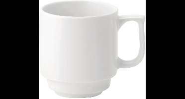 Utopia Pure White stapelbare mokken 280ml (36 stuks)
