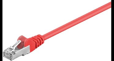CAT5e FTP patchkabel - 3 meter rood - netwerkkabel - internetkabel - UTP kabel - RJ45 - 1000 mbit/s