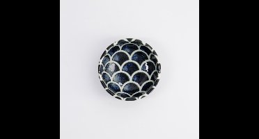 Tokyo Design Studio - Cobalt Blue Mermaid Design Kom - Dipschaaltje - 8,5 x 3,4 cm