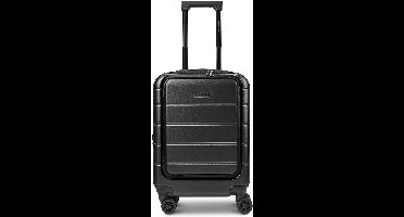 Police Dublin 4 wielen Cabinewagen S 54 cm Laptopvak met uitbreidingsplooi - Harde bagage - Combinatieslot - black