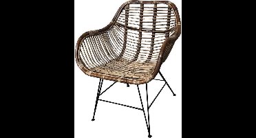 Rotan Kuipstoel Tess - 65x55xH80 cm - Rotan Eetkamerstoel