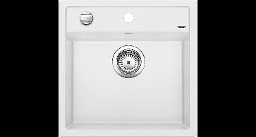 Spoelbak Blanco Dalago 5 vlakbouw wit 518532. Draaiknopbediening.