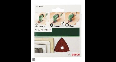 Bosch 5-delige schuurbladset voor deltaschuurmachines 105 mm - korrel 80