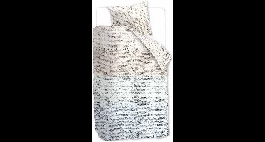 At Home Rough Dekbedovertrek - Eenpersoons - 140x200/220 cm - Blue Green