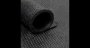 Rubber loper / rubbermat op rol Hamerslag 6mm - Breedte 200 cm - per strekkende meter
