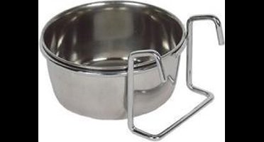 Nobby Vogelvoerbak met beugel - RVS - Ø 9 cm - 2 stuks