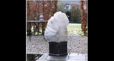 Plantenhoes tegen vorst met aantrekkoord beige H 1 meter x D 50 cm 50 g/m2 set van 3 stuks â€“ Winterafdekhoes â€“ Winterhoes voor planten â€“ Anti-vorst beschermhoes planten â€“ Vorstbescherming - Planthoes