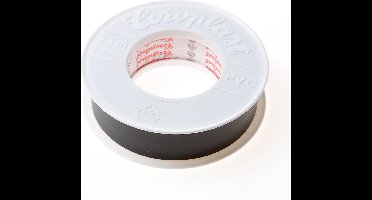 Coroplast 302 tape zwart 25mm x 25 meter