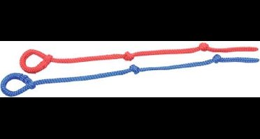 Verlostouwtjes nylon, Rood/Blauw