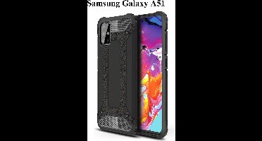 Hoesje Geschikt Voor Samsung Galaxy A51 Hybrid Armor Hoesje - Zwart