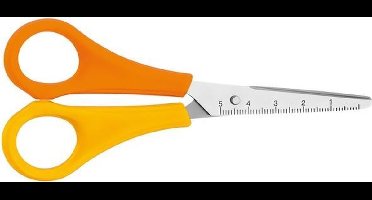 Schaar Westcott Kids 13cm linkshandig kunststof spitse punt oranje/ geel