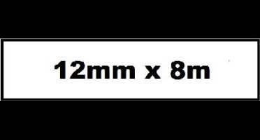 Labeltape quantore tze-231 12mmx8m zw/wt