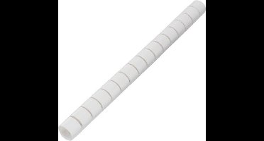 TRU COMPONENTS 1593714 TC-CV250203 Kabelslang 15 mm (max) Wit 50 m
