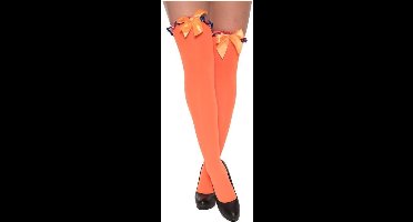 Witbaard Kousen Met Strik Dames Polyester Oranje One-size
