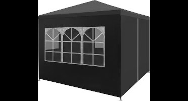 vidaXL - Partytent - 3x3 - m - antracietkleurig