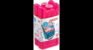 Plasticforte kleine koelelementen - 2x stuks - roze - 11 x 5.5 cm - kunststof - goede kwaliteit