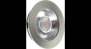 EcoDim - LED Spot Keukenverlichting - ED-10045 - 3W - Warm Wit 2700K - Dimbaar - Waterdicht IP54 - Onderbouwspot - Meubelspot - Inbouwspot - Rond - Mat Nikkel